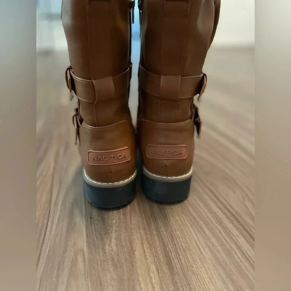 NAUTICA women’s calavar mid calf boots brown size 8.5 - Picture 5 of 7